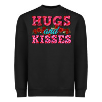 Black hugs and kisses valentines Heavyweight Sweatshirt - AdoDesignShop