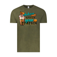 Vintage Olive whatever spice your pumpkin coffee cup Vintage Tee - FaDigitalArtStudio