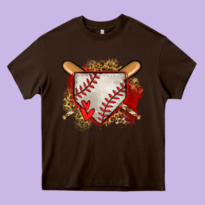 Baseball Home Plate Heavy Core Tee Designed By Jasminsmagicworld