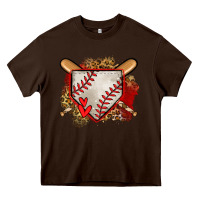 Chocolate Brown baseball home plate Heavy Core Tee - Jasminsmagicworld