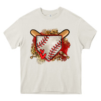 Cream baseball home plate Heavy Core Tee - Jasminsmagicworld