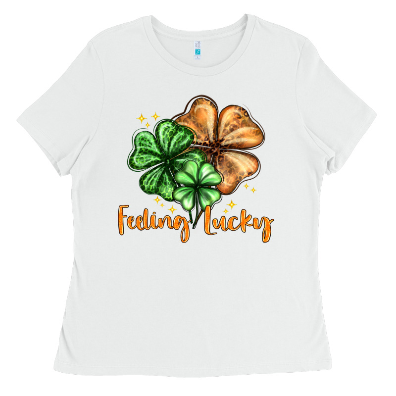 Feeling Lucky With Clover Ladies Tee by HowdyJamesFarm | Teevron