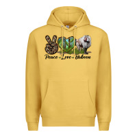 Leopard Peace Love Baboon Premium Hoodie | Teevron