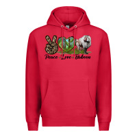 Cardinal Leopard Peace Love Baboon Premium Hoodie - LillyAllenDesigns