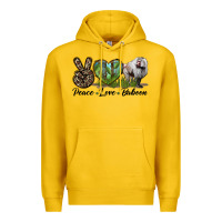 Lemon Leopard Peace Love Baboon Premium Hoodie - LillyAllenDesigns