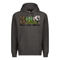 Smoke Leopard Peace Love Baboon Premium Hoodie - LillyAllenDesigns