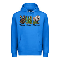 True Royal Leopard Peace Love Baboon Premium Hoodie - LillyAllenDesigns
