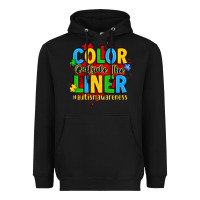 Black color outside the liner autism awareness Heavyweight Hoodie - JahusDesignShop