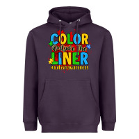 Plum color outside the liner autism awareness Heavyweight Hoodie - JahusDesignShop
