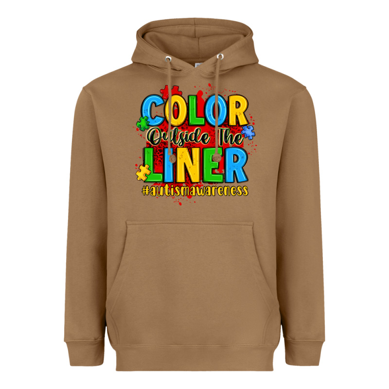 Color Outside The Liner Autism Awareness Heavyweight Hoodie by JahusDesignShop | Teevron