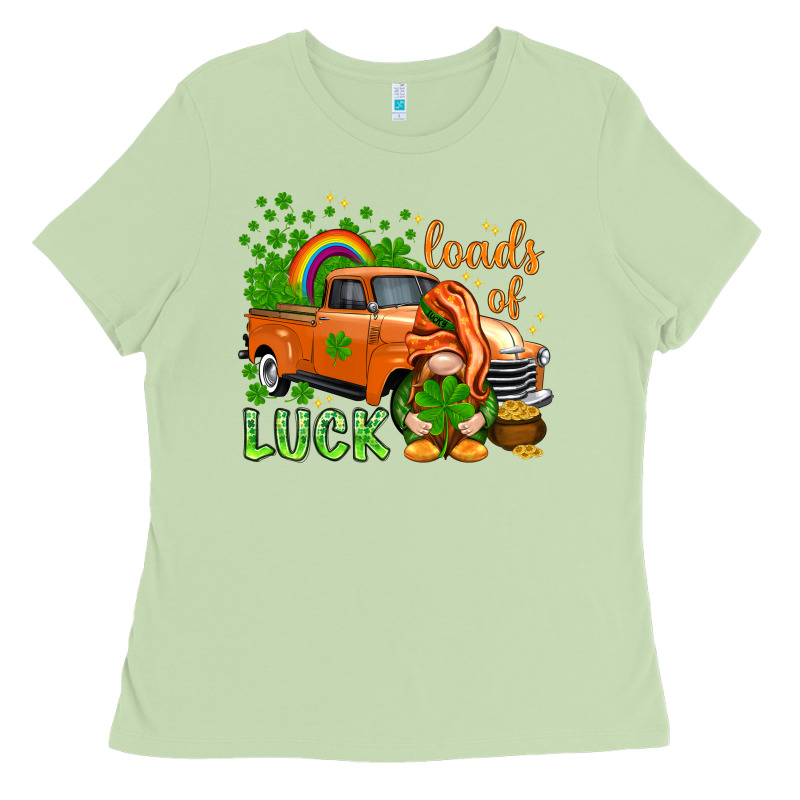 St. Patrick's Loads Of Luck With Gnome Ladies Tee by HowdyJamesFarm | Teevron