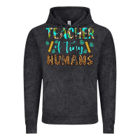 Vintage Black teacher of tiny humans Vintage Hoodie - BundleAndBundleShop