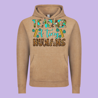 Teacher Of Tiny Humans Vintage Hoodie Designed By Bundleandbundleshop