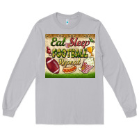 Moon Dust eat sleep football repeat tumbler Long Sleeve Tee - BundleAndBundleShop