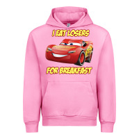 Fuchsia Pink movie cartoon cars Urban Hoodie - DesigneFamous