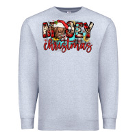 Heather Grey mooey christmas sunflower Premium Sweatshirt - JahusDesignShop