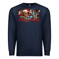Navy mooey christmas sunflower Premium Sweatshirt - JahusDesignShop