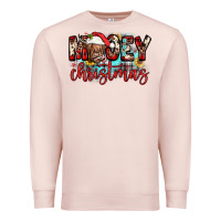 Pale Pink mooey christmas sunflower Premium Sweatshirt - JahusDesignShop