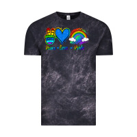 Cloud Black Peace Love Pride Vintage Tee - Jasminsmagicworld