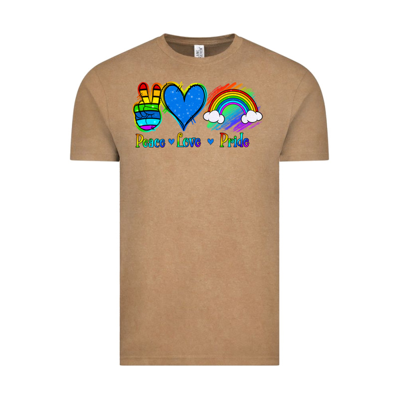 Peace Love Pride Vintage Tee by Jasminsmagicworld | Teevron