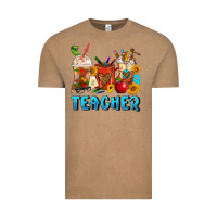 Teacher Coffee Cups Vintage Tee | Teevron