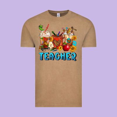 Teacher Coffee Cups Vintage Tee Designed By Fadigitalartstudio