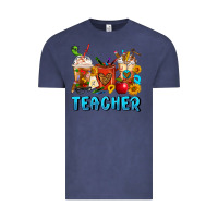 Vintage Denim Teacher Coffee Cups Vintage Tee - FaDigitalArtStudio