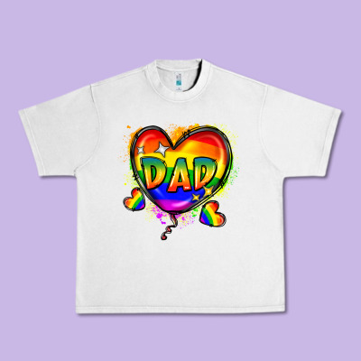 Dad Pride Urban Heavy Tee Designed By Fadigitalartstudio