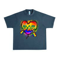 Midnight Navy Dad pride Urban Heavy Tee - FaDigitalArtStudio