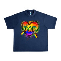 Navy Dad pride Urban Heavy Tee - FaDigitalArtStudio
