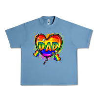 Pebble Blue Dad pride Urban Heavy Tee - FaDigitalArtStudio