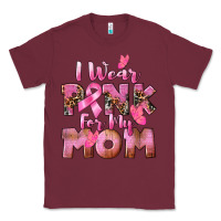 Burgundy i wear pink for my mom Classic Tee - CowGirlArtShop