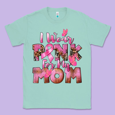 I Wear Pink For My Mom Classic Tee Designed By Cowgirlartshop