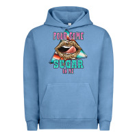Pigment Pebble Blue Pour Some Sugar On Me Urban Hoodie - JahusDesignShop
