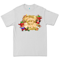 Dove Grey merry and bright gnome Premium Tee - CowGirlArtShop