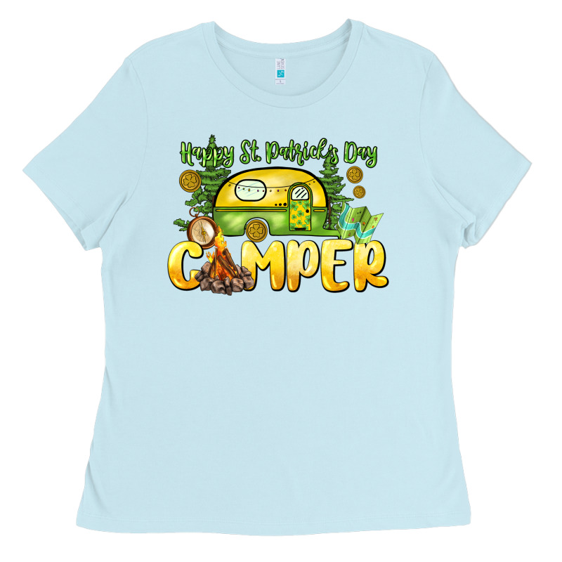 Happy St. Patrick's Day Camper Ladies Tee by HowdyJamesFarm | Teevron