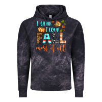 Cloud Black i think i love fall most of all Vintage Hoodie - BundleAndBundleShop