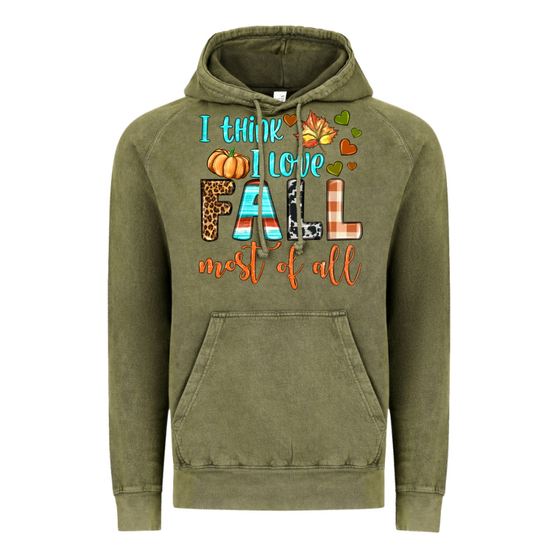 I Think I Love Fall Most Of All Vintage Hoodie by BundleAndBundleShop | Teevron