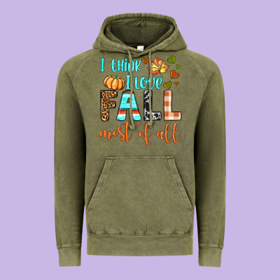 I Think I Love Fall Most Of All Vintage Hoodie Designed By Bundleandbundleshop