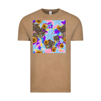 Vintage Coffee stars and sunflowers seamless pattern Vintage Tee - FaDigitalArtStudio