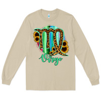 Mushroom Virgo Zodiac Sign Sunflower Leopard Serape Long Sleeve Tee - RanaPortraitStore