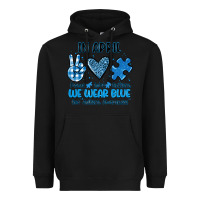 Black in april we wear blue Heavyweight Hoodie - JahusDesignShop