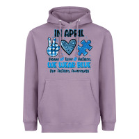 In April We Wear Blue Heavyweight Hoodie | Teevron