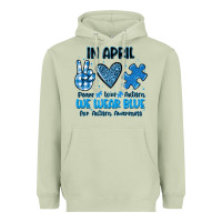 Matcha in april we wear blue Heavyweight Hoodie - JahusDesignShop