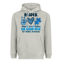 Moon Dust in april we wear blue Heavyweight Hoodie - JahusDesignShop