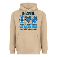 Mushroom in april we wear blue Heavyweight Hoodie - JahusDesignShop