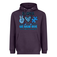Plum in april we wear blue Heavyweight Hoodie - JahusDesignShop