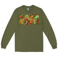 Army Green western sunflower and american football license  plate Long Sleeve Tee - BundleAndBundleShop