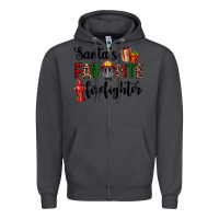 Smoke santa's favorite firefighter Zipper Hoodie - AdoDesignShop