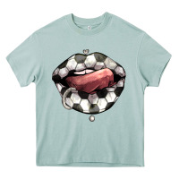 Arona Soccer lips Heavy Core Tee - HowdyJamesFarm